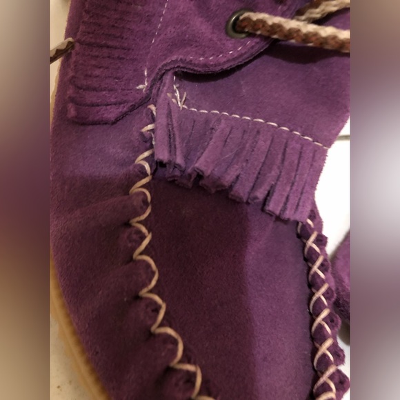 💜 Amimoc Purple Suede Fringe Boots 💜 - Picture 12 of 12